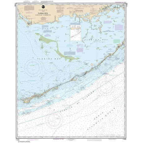 Historical NOAA Chart 11452: Intracoastal Waterway Alligator Reef to Sombrero Key - Life Raft Professionals