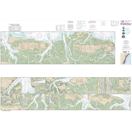 Historical NOAA Chart 11507: Intracoastal Waterway Beaufort River to St. Simons Sound - Life Raft Professionals