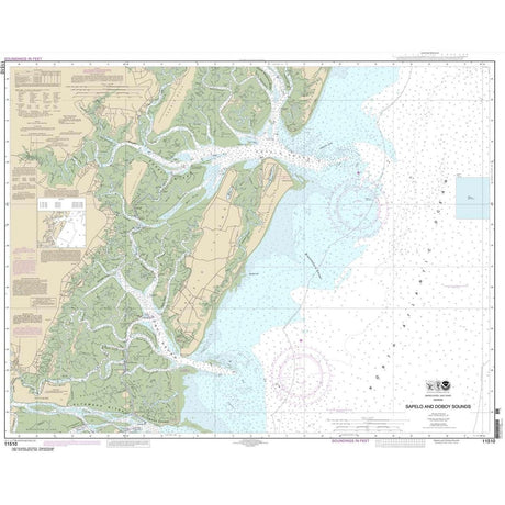 Historical NOAA Chart 11510: Sapelo and Doboy Sounds - Life Raft Professionals