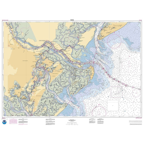 Historical NOAA Chart 11512: Savannah River and Wassaw Sound - Life Raft Professionals