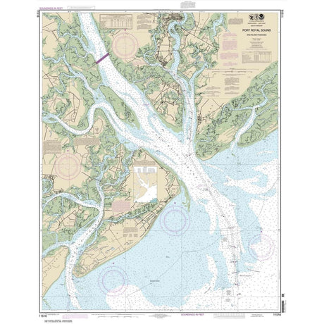 Historical NOAA Chart 11516: Port Royal Sound and Inland Passages - Life Raft Professionals