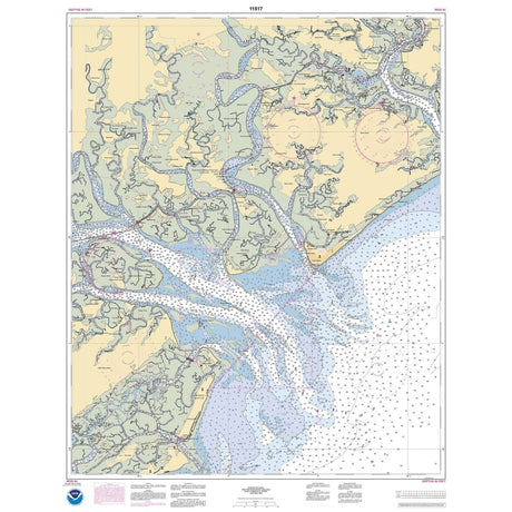 Historical NOAA Chart 11517: St. Helena Sound - Life Raft Professionals