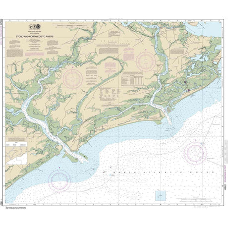 Historical NOAA Chart 11522: Stono and North Edisto Rivers - Life Raft Professionals