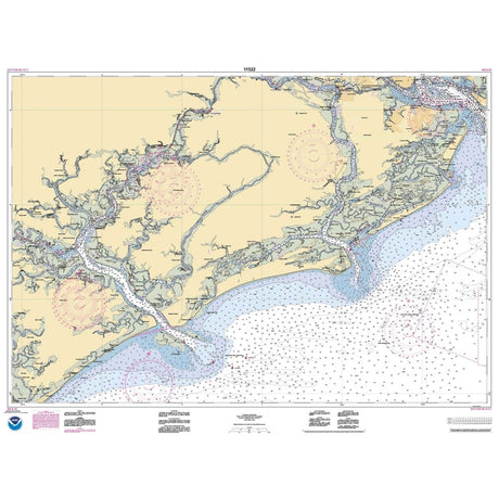 Historical NOAA Chart 11522: Stono and North Edisto Rivers - Life Raft Professionals