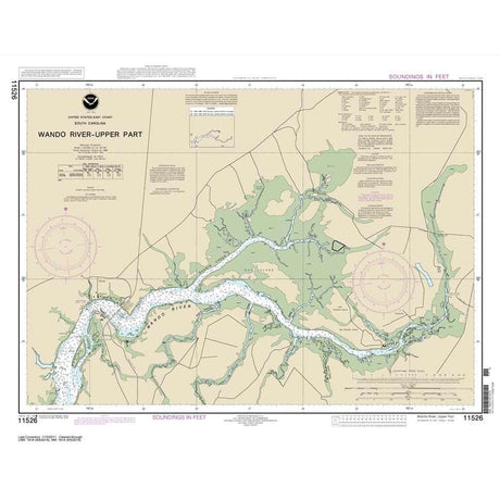 Historical NOAA Chart 11526: Wando River Upper Part - Life Raft Professionals