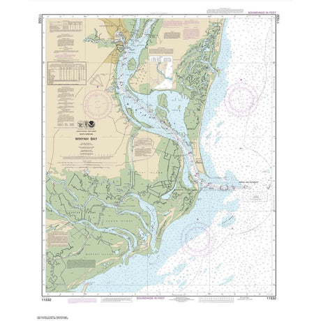 Historical NOAA Chart 11532: Winyah Bay - Life Raft Professionals