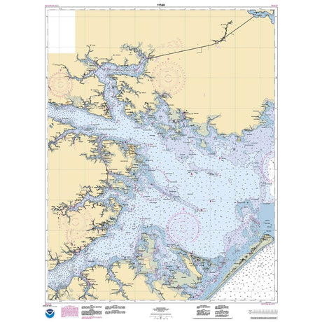 Historical NOAA Chart 11548: Pamlico Sound Western Part - Life Raft Professionals