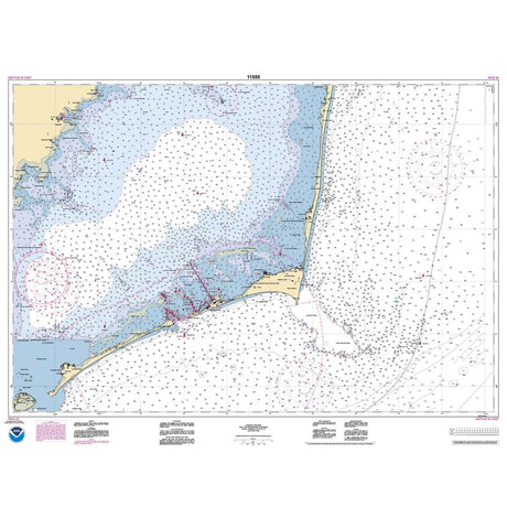 Historical NOAA Chart 11555: Cape Hatteras-Wimble Shoals to Ocracoke Inlet - Life Raft Professionals