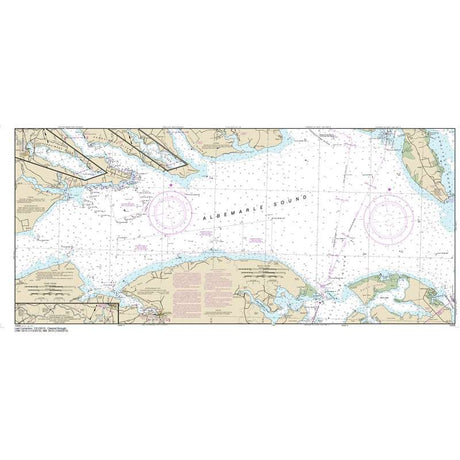 Historical NOAA Chart 12205: Cape Henry to Pamlico Sound, Including Albemarle Sd.; Rudee Heights (6 Page Folio) - Life Raft Professionals