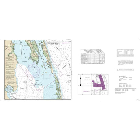 Historical NOAA Chart 12205: Cape Henry to Pamlico Sound, Including Albemarle Sd.; Rudee Heights (6 Page Folio) - Life Raft Professionals