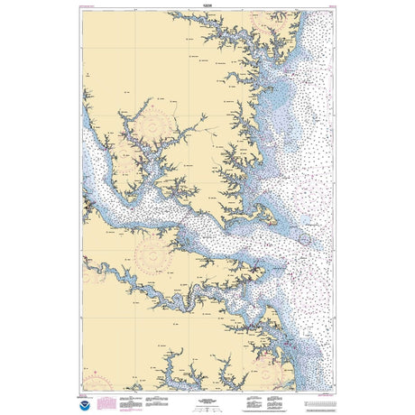 Historical NOAA Chart 12235: Chesapeake Bay Rappahannock River Entrance: Piankatank and Great Wicomico Rivers - Life Raft Professionals