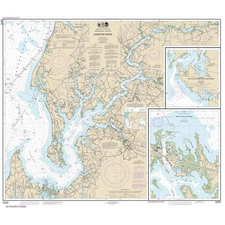 Historical NOAA Chart 12272: Chester River; Kent Island Narrows: Rock Hall Harbor and Swan Creek - Life Raft Professionals