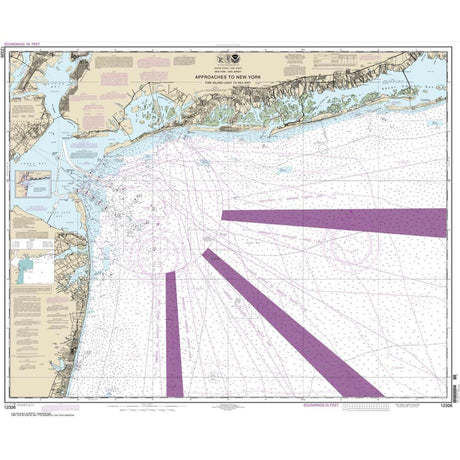 Historical NOAA Chart 12326: Approaches to New York Fire lsland Light to Sea Girt - Life Raft Professionals