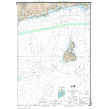 Historical NOAA Chart 13215: Block Island Sound Point Judith to Montauk Point - Life Raft Professionals