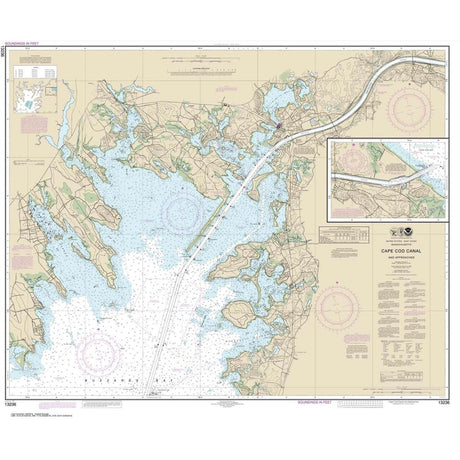 Historical NOAA Chart 13236: Cape Cod Canal and Approaches - Life Raft Professionals