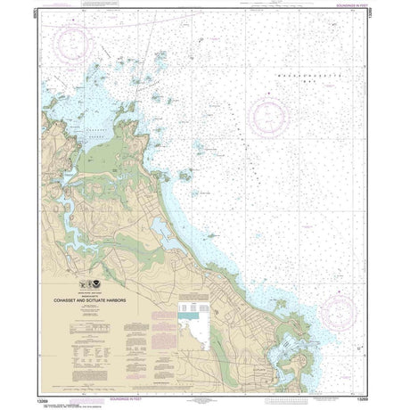 Historical NOAA Chart 13269: Cohasset and Scituate Harbors - Life Raft Professionals