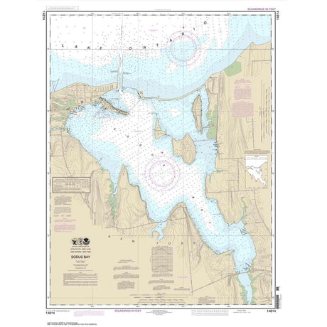 Historical NOAA Chart 14814: Sodus Bay - Life Raft Professionals