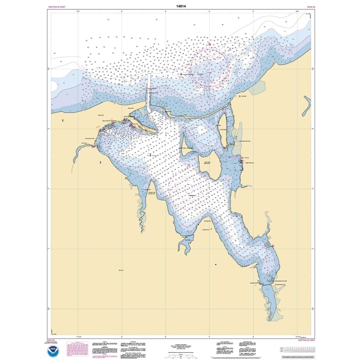 Historical NOAA Chart 14814: Sodus Bay - Life Raft Professionals