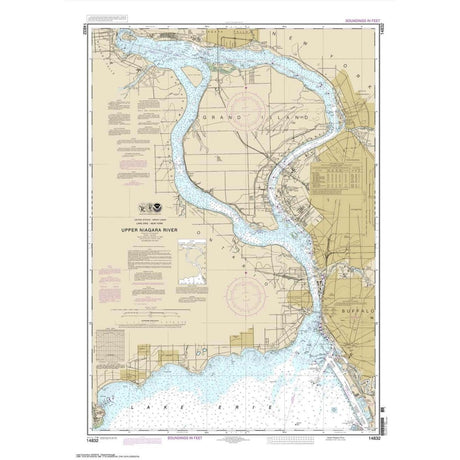 Historical NOAA Chart 14832: Niagara Falls to Buffalo - Life Raft Professionals