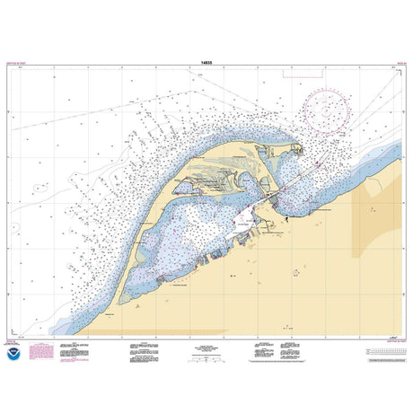 Historical NOAA Chart 14835: Erie Harbor - Life Raft Professionals