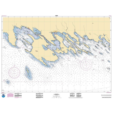 Historical NOAA Chart 14885: Les Cheneaux Islands - Life Raft Professionals