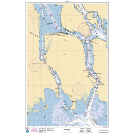 Historical NOAA Chart 14887: St Marys River - Neebish Island - Life Raft Professionals