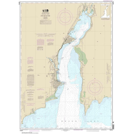 Historical NOAA Chart 14915: Little Bay de Noc - Life Raft Professionals