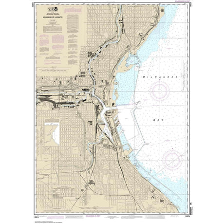 Historical NOAA Chart 14924: Milwaukee Harbor - Life Raft Professionals