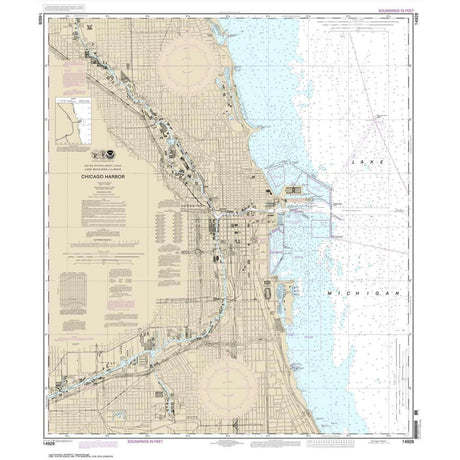 Historical NOAA Chart 14928: Chicago Harbor - Life Raft Professionals