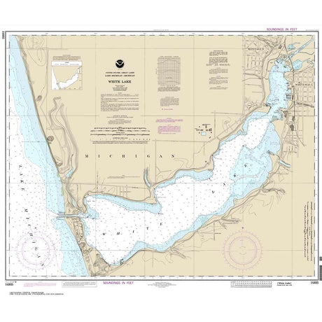 Historical NOAA Chart 14935: White Lake - Life Raft Professionals