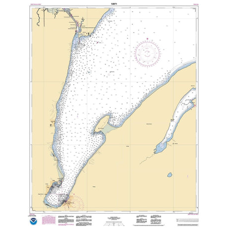 Historical NOAA Chart 14971: Keweenaw Bay; L'Anse and Baraga Harbors - Life Raft Professionals