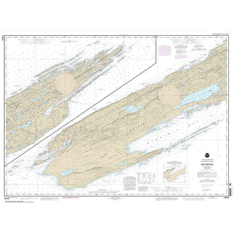 Historical NOAA Chart 14976: Isle Royale - Life Raft Professionals