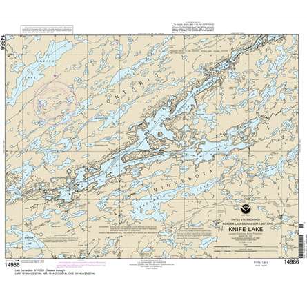 Historical NOAA Chart 14986: Knife Lake - Life Raft Professionals