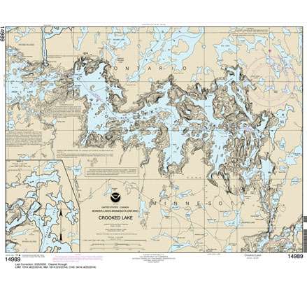 Historical NOAA Chart 14989: Crooked Lake - Life Raft Professionals