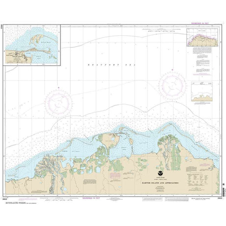 Historical NOAA Chart 16043: Barter Island and approaches; Bernard Harbor - Life Raft Professionals