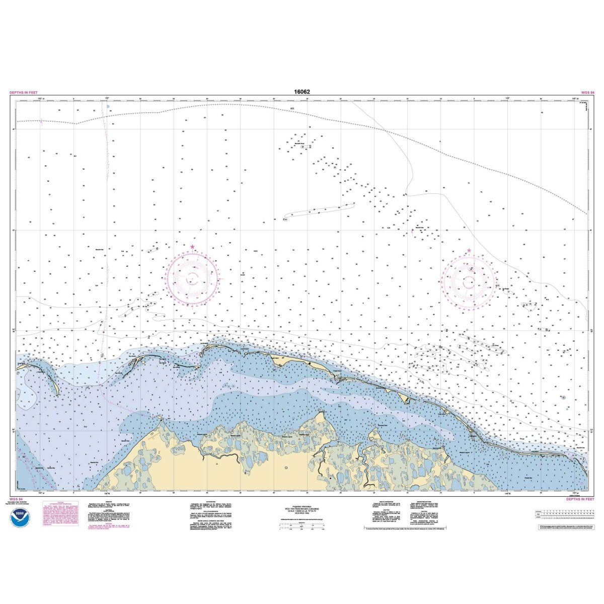 Historical NOAA Chart 16062: Jones Islands and approaches - Life Raft Professionals