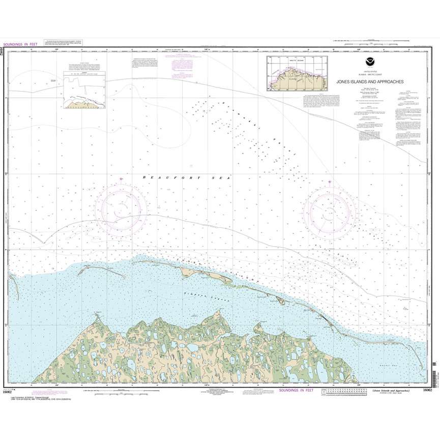 Historical NOAA Chart 16062: Jones Islands and approaches - Life Raft Professionals