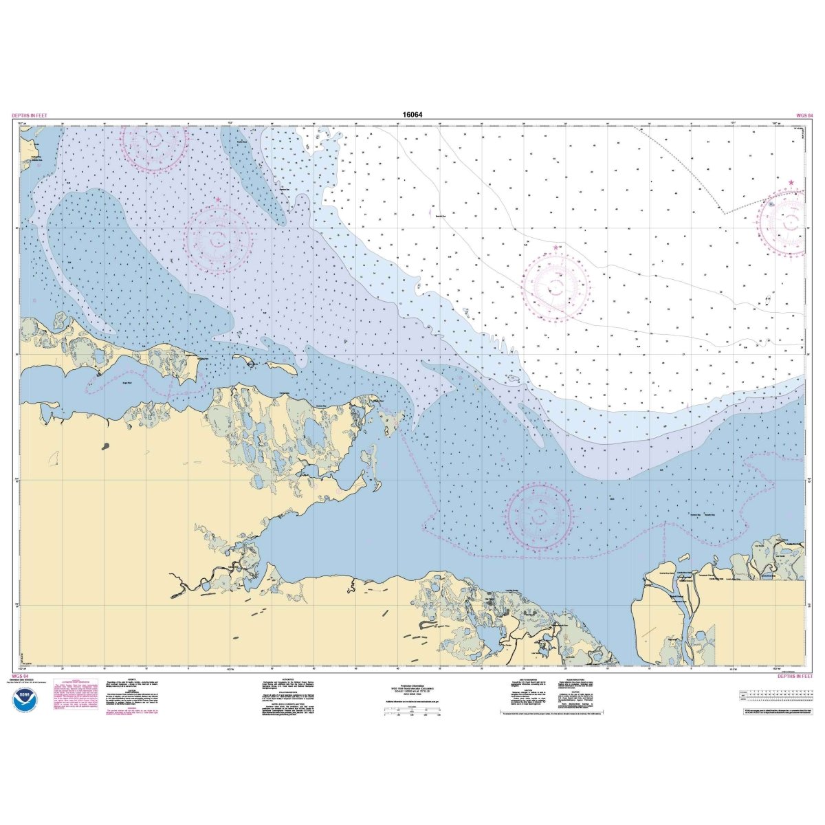 Historical NOAA Chart 16064: Harrison Bay-western part - Life Raft Professionals