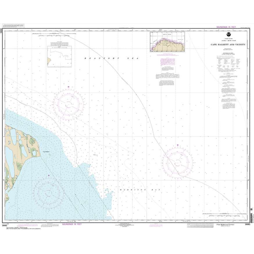 Historical NOAA Chart 16065: Cape Halkett and vicinity - Life Raft Professionals