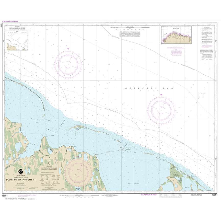 Historical NOAA Chart 16081: Scott Pt. to Tangent Pt. - Life Raft Professionals