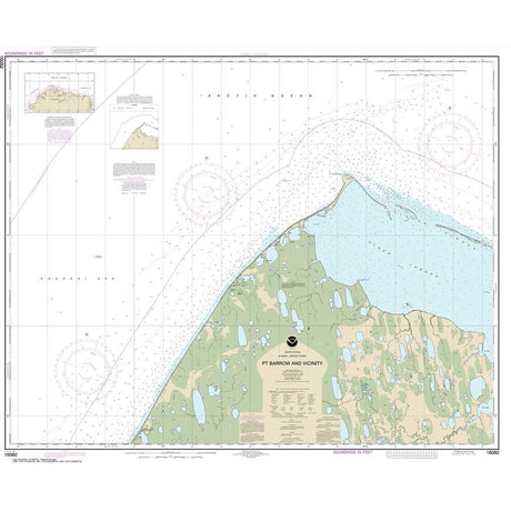 Historical NOAA Chart 16082: Pt. Barrow and vicinity - Life Raft Professionals