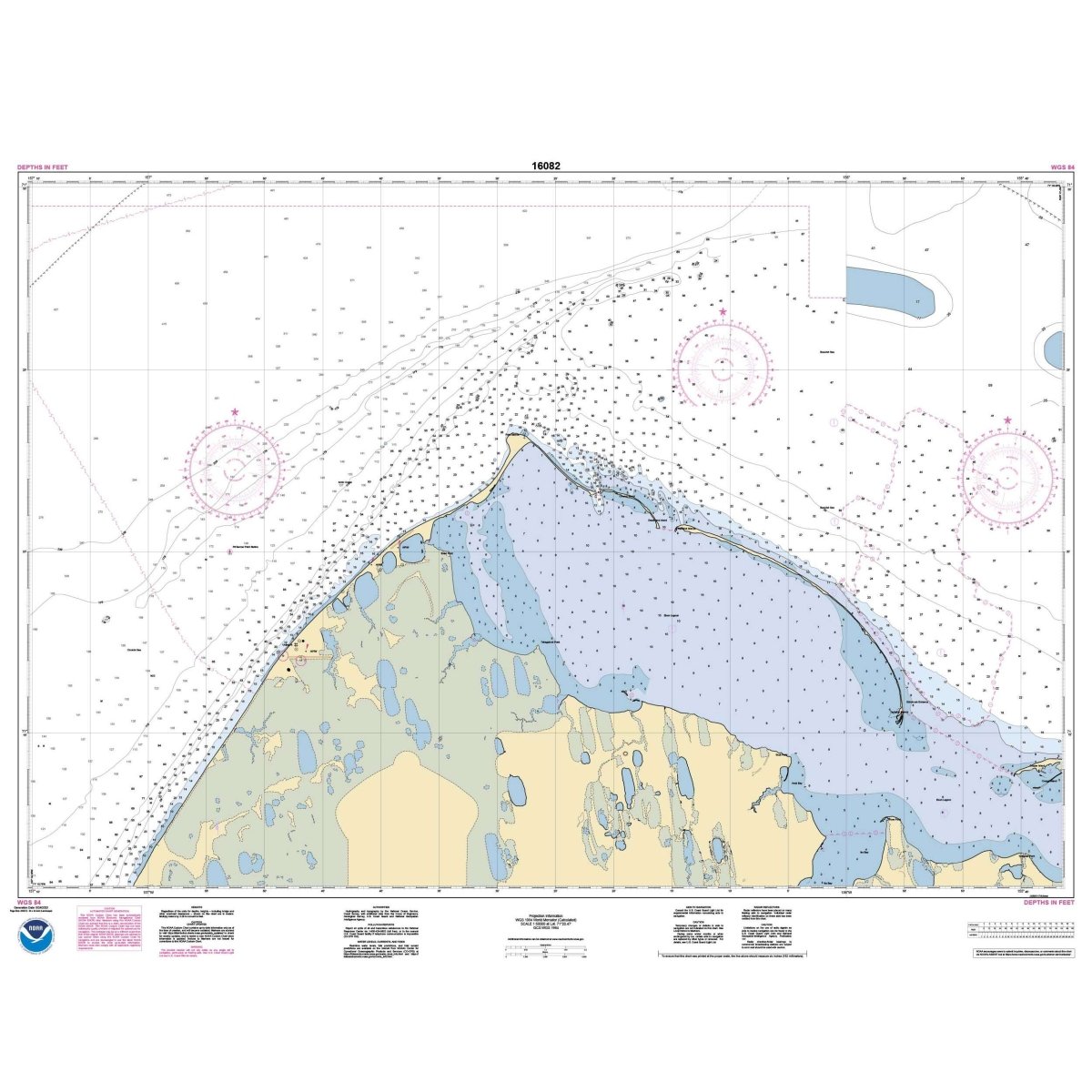 Historical NOAA Chart 16082: Pt. Barrow and vicinity - Life Raft Professionals