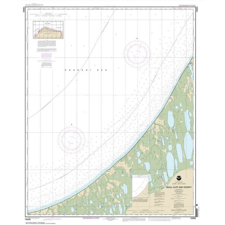 Historical NOAA Chart 16083: Skull Cliff and vicinity - Life Raft Professionals