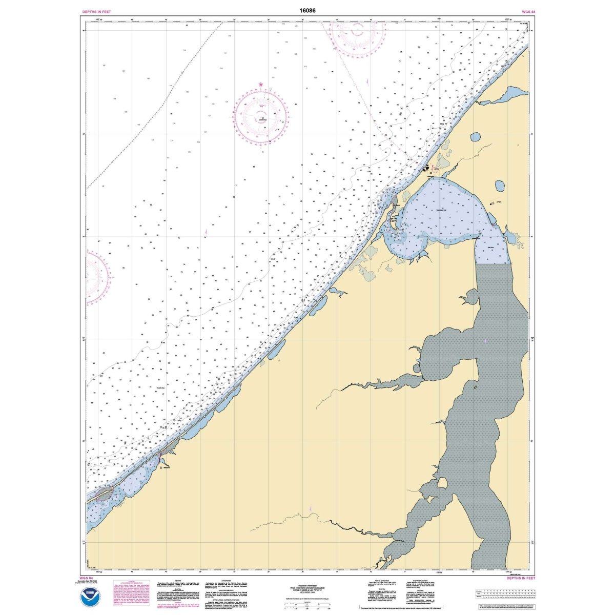 Historical NOAA Chart 16086: Nakotlek Pt. to Wainwright - Life Raft Professionals