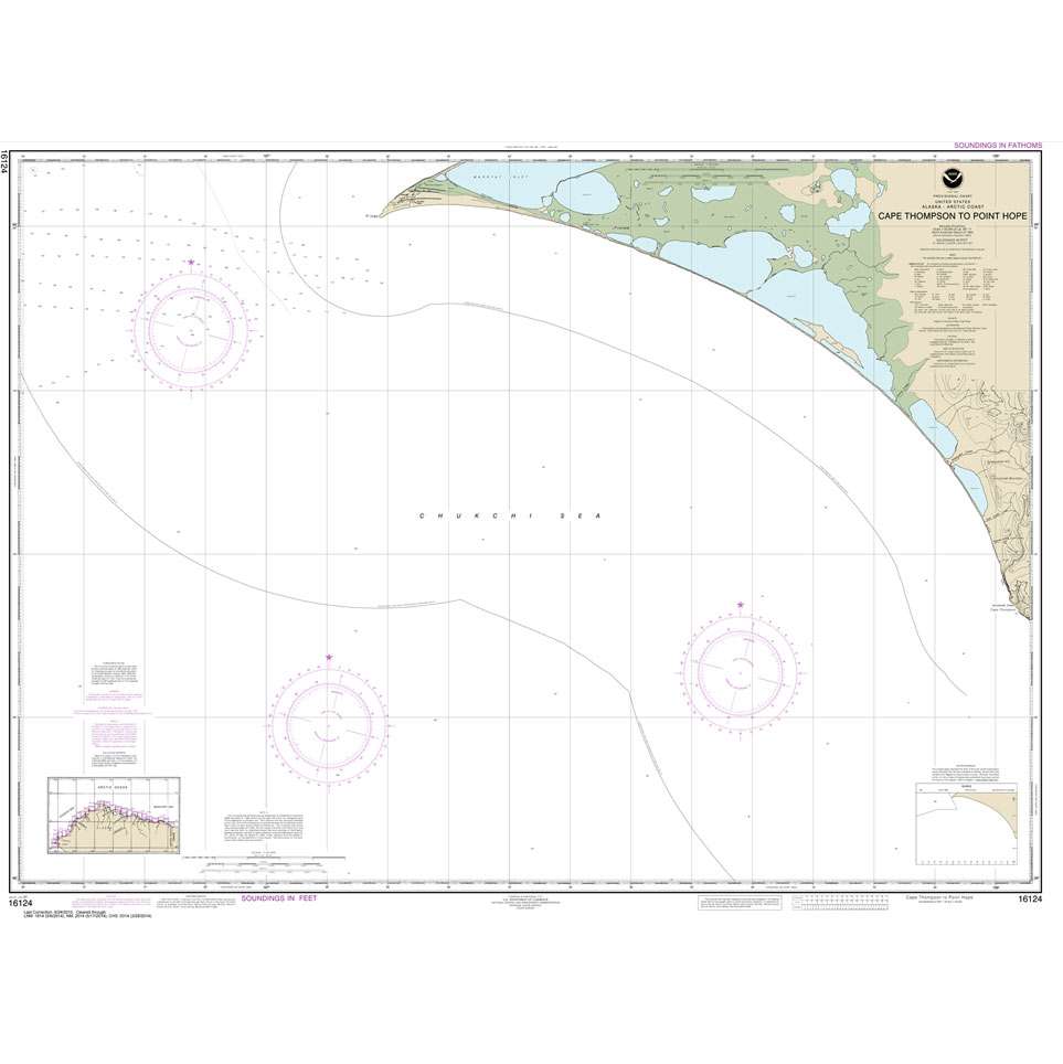 Historical NOAA Chart 16124: Cape Thompson to Point Hope - Life Raft Professionals