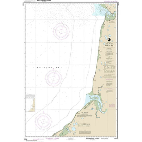 Historical NOAA Chart 16338: Bristol Bay-Ugashik Bay to Egegik Bay - Life Raft Professionals