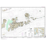 Historical NOAA Chart 16471: Atka Pass to Adak Strait; Three Arm Bay: Adak Island; Kanaga Bay: Kanaga Island; Chapel Roads and Chapel Cove: Adak Island - Life Raft Professionals