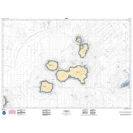 Historical NOAA Chart 16501: Islands of Four Mountains - Life Raft Professionals