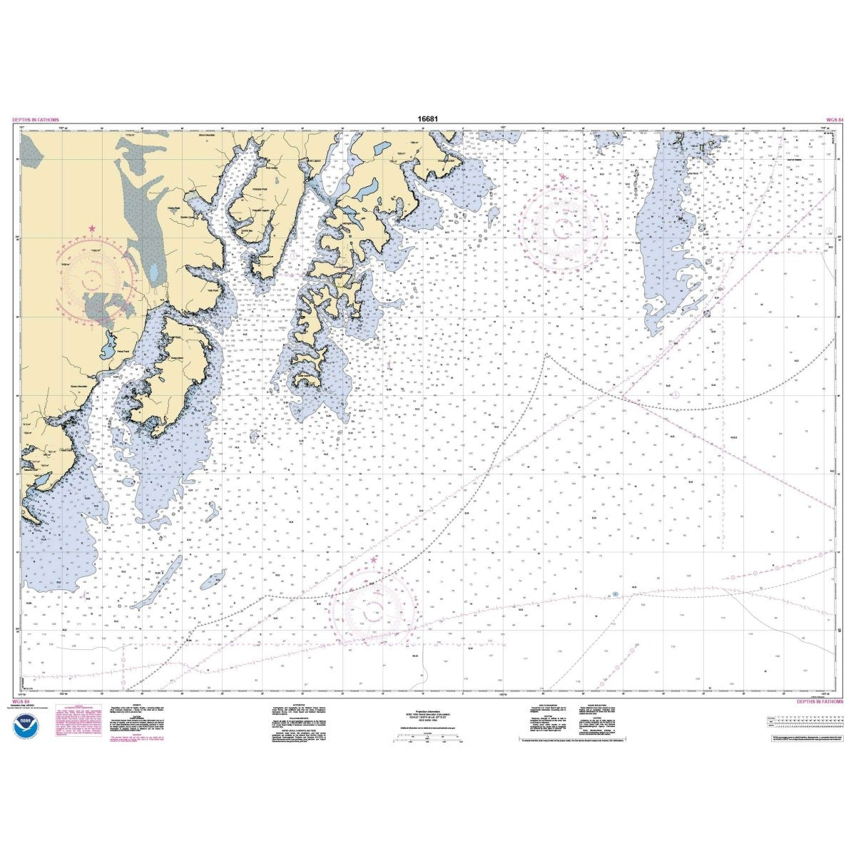 Historical NOAA Chart 16681: Seal Rocks to Gore Point - Life Raft Professionals