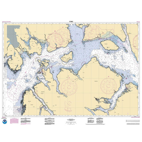 Historical NOAA Chart 17302: Icy Strait and Cross Sound; Inian Cove; Elfin Cove - Life Raft Professionals